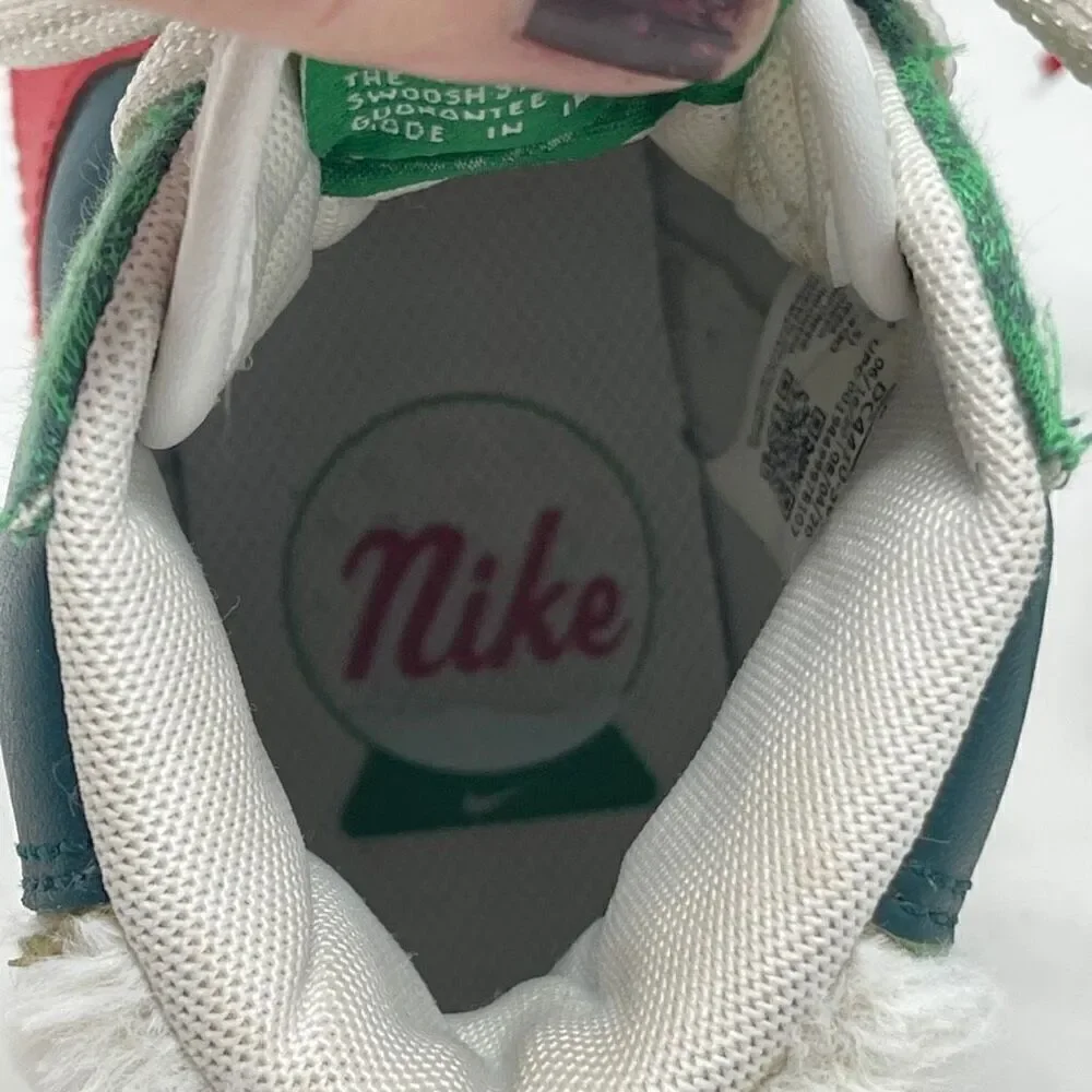 Nike Blazer Mid 77 Vintage Green Red Nordic Christmas Youth 3.5